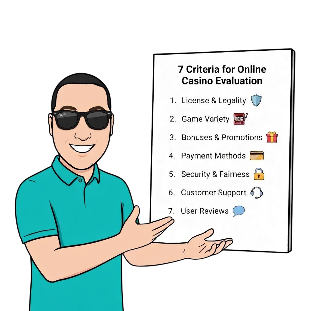 Семь критериев, по которым мы оцениваем каждое казино